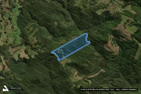 Imagem de satélite de Fazenda Cruz Alta - Gleba Desmembrar em Água Doce - SC