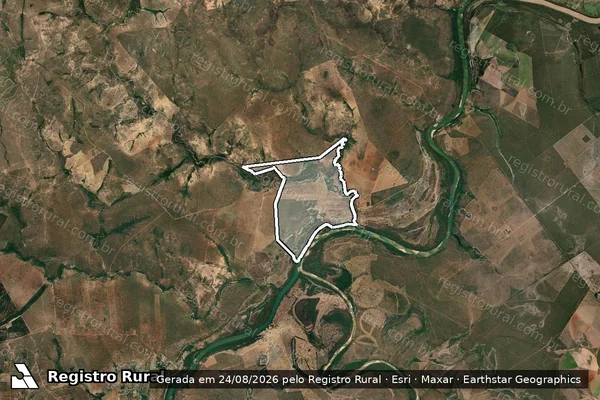 Imagem de satélite de FAZENDA SOLEDADE ? GLEBA 02 - FAZENDA SOLEDADE GLEBA 02 em Brasilândia de Minas - MG