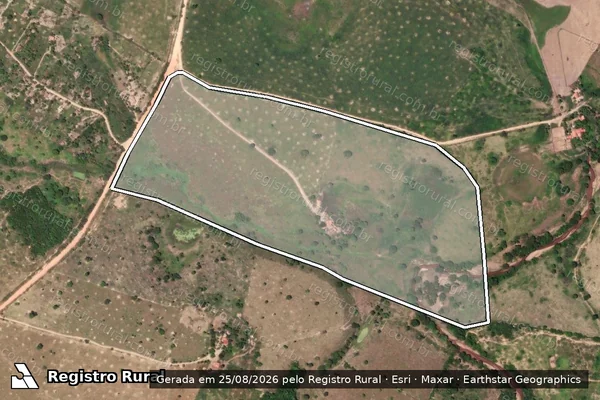 Imagem de satélite de Fazenda Recinto - Parte 1 em Rubim - MG