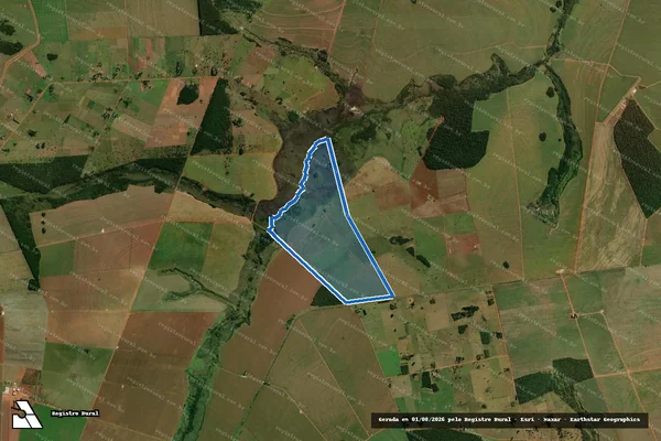 Imagem de satélite de Fazenda Santa Luzia - Parcela 02 em Paranhos - MS