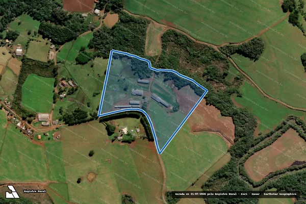 Imagem de satélite de SITIO MACIEL em Fraiburgo - SC