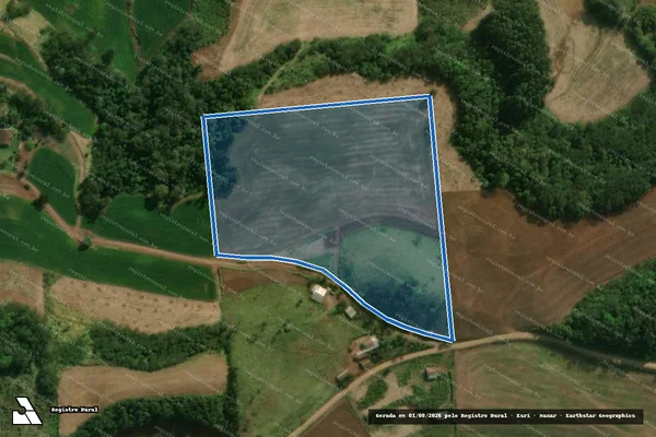 Imagem de satélite de Parte do Lote Rural n° 121 - Gleba A em Guaraciaba - SC