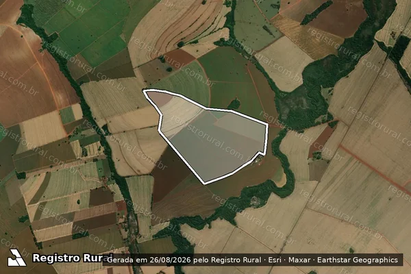 Imagem de satélite de Fazenda Corredeira Gleba A - FAZENDA CORRDEIRA em Campos Novos Paulista - SP