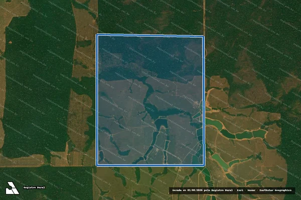 Imagem de satélite de Fazenda Irmão Kubotani (Lote 113 da Gleba Burareiro) - Parte 1 em Ariquemes - RO