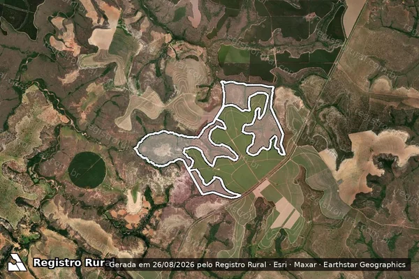 Imagem de satélite de FAZENDAS FLAUTA E ITAPOÃ - Gleba 01 em João Pinheiro - MG