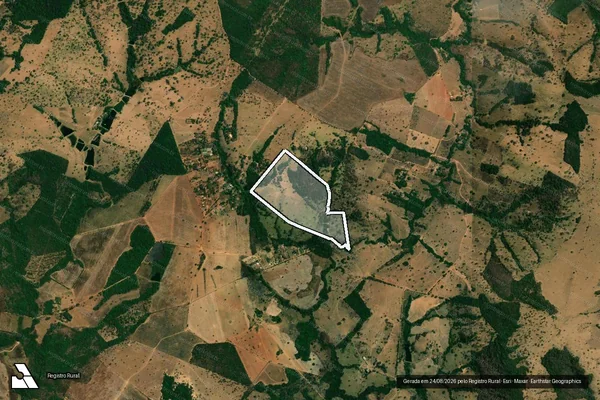 Imagem de satélite de FAZENDA DOIS IRMÃOS - LUGAR DENOMINADO SÍTIO RECANTO SONHADO em Senador Canedo - GO