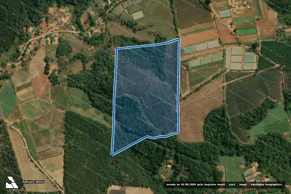 Imagem de satélite de Sítio Masuda I - Gleba 10 - Parcela 1 em Pilar do Sul - SP