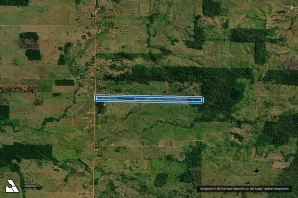 Imagem de satélite de SÍTIO SANTO ANTONIO ? LOTE 114-B GLEBA 02 ST. SÃO MIGUEL PF/GUAJARÁ MIRIM - GLEBA RIO BRANCO em São Miguel do Guaporé - RO