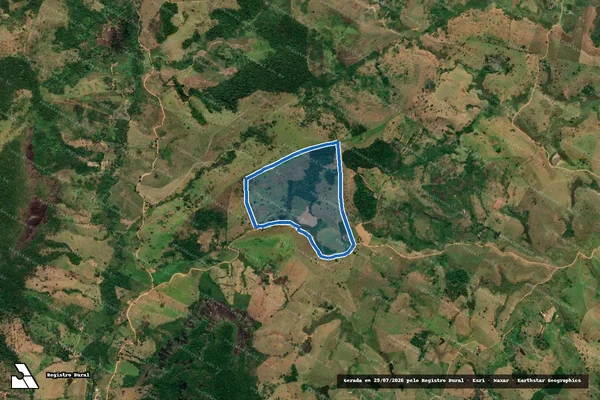 Imagem de satélite de FAZENDA OLHO D´AGUA - PARCELA 01 em Itanhém - BA