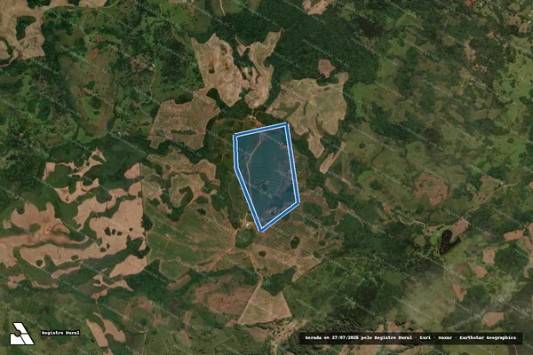 Imagem de satélite de FAZENDA TRES UMBUS - Matrícula 3106 em Capão Alto - SC