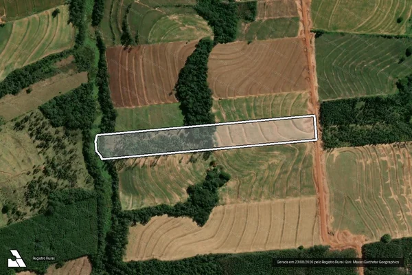 Imagem de satélite de LOTE Nº 137-REMANESCENTE - LOTE Nº 137-R3 em Araruna - PR