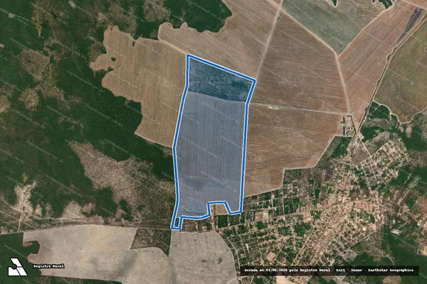 Imagem de satélite de FAZENDA SONORA - GLEBA 01 em Brejo - MA