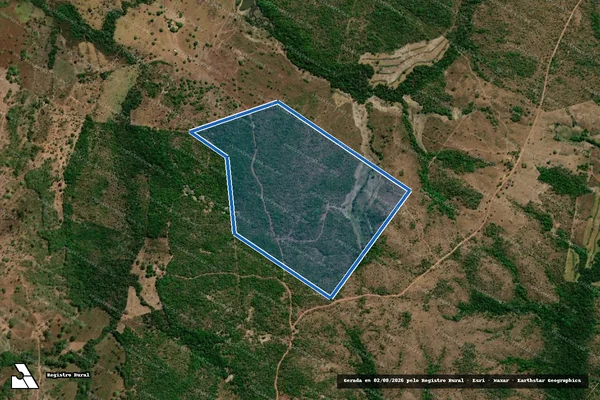 Imagem de satélite de FAZENDA SÃO DOMINGOS - 001 em Crixás do Tocantins - TO
