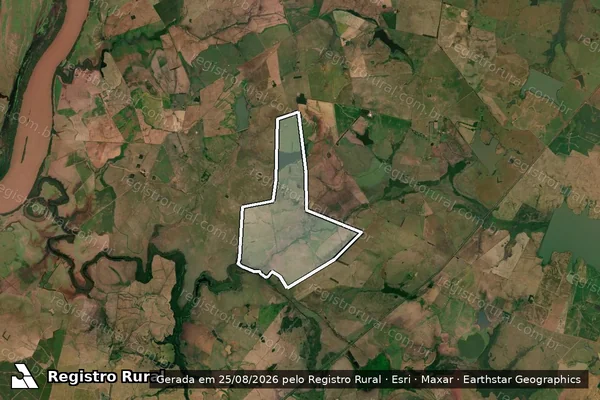 Imagem de satélite de Fazenda 3 de Outubro - Parte 2 em Itaqui - RS