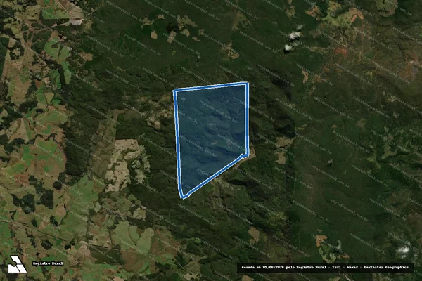 Imagem de satélite de FAZENDA CAMPO ALTO - Matrícula 8664 em General Carneiro - PR