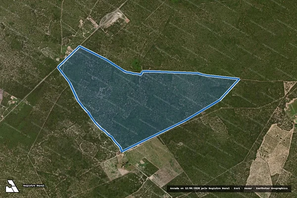 Imagem de satélite de FAZENDA PAU D ARCO E BONFIM (ÁREA 32) - FAZENDA PAU D ARCO E BONFIM ? GLEBA 02 em Crato - CE