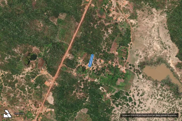 Imagem de satélite de PE Cajazeiras de Baixo - Área 05 - Lote 18 - Parte 1 em Murici dos Portelas - PI