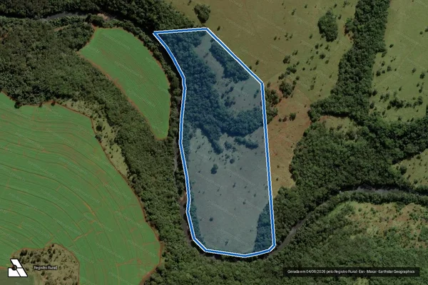 Imagem de satélite de FAZENDA BOA VISTA - GLEBA 02A em Uberaba - MG