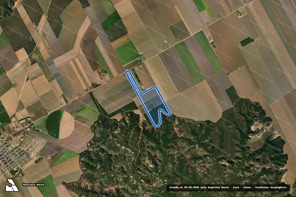 Imagem de satélite de FAZENDA SERRA DAS ARARAS - 001 em Chapada Gaúcha - MG