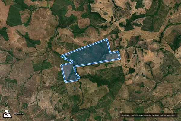 Imagem de satélite de FAZENDA MUNDO CRISTÃO Quinhão B Parte Desmembrada da Unificação dos Lotes 03 e16 do Loteamento Gameleira nº 13 em Formoso do Araguaia - TO
