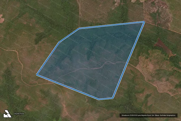 Imagem de satélite de Lote 04A, do Loteamento Ponte Alta, Gleba 06, 3ª Etapa - Parte 1 em Ponte Alta do Tocantins - TO