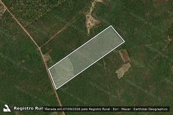 Imagem de satélite de P. A – CAXIRIMBÚ –SÍTIO BOA VISTA- LOTE 33 / Parte 1