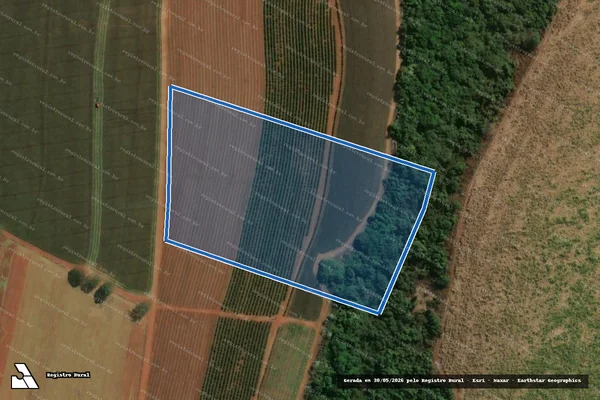 Imagem de satélite de Fazenda Aparecida - Parcela 1 em Aguaí - SP