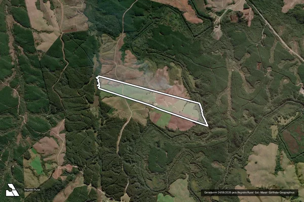 Imagem de satélite de FAZENDA CUPIM - PARCELA 01 em Bom Retiro - SC