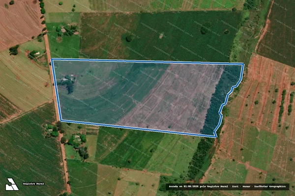 Imagem de satélite de Projeto de Assentamento Floresta Branca - LOTE 108 em Eldorado - MS