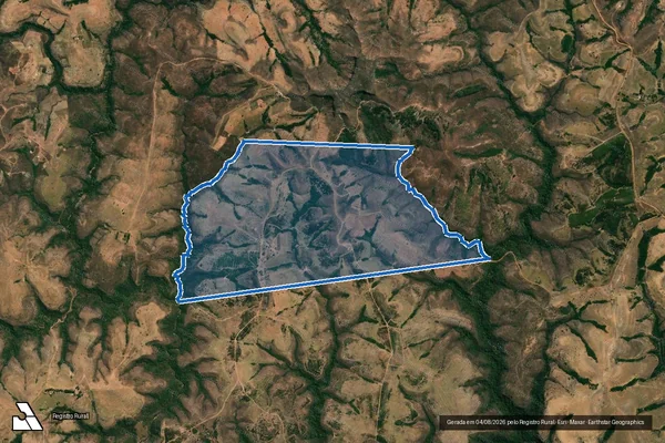 Imagem de satélite de Fazenda Sol Dourado III - Parte 1 em Presidente Olegário - MG