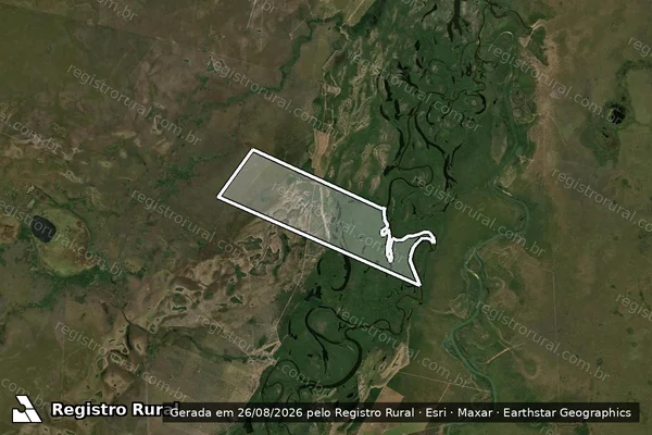 Imagem de satélite de Fazenda Reunidas Campo Limpo - Casa Branca - Parte 01 em Novo Santo Antônio - MT
