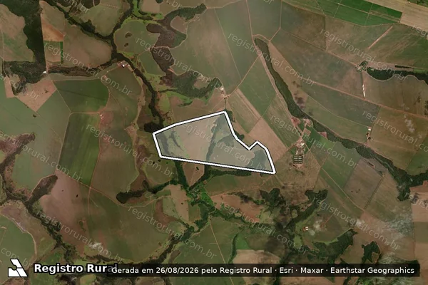 Imagem de satélite de FAZENDA MONTE ALEGRE - GLEBA 02 - GLEBA 02 em Rio Verde - GO