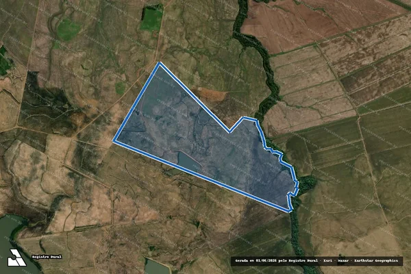 Imagem de satélite de Fazenda Paraiso - Gleba 3 em Alegrete - RS