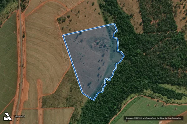 Imagem de satélite de FAZENDA SANTA BARBARA - Gleba 02 em Gurinhatã - MG