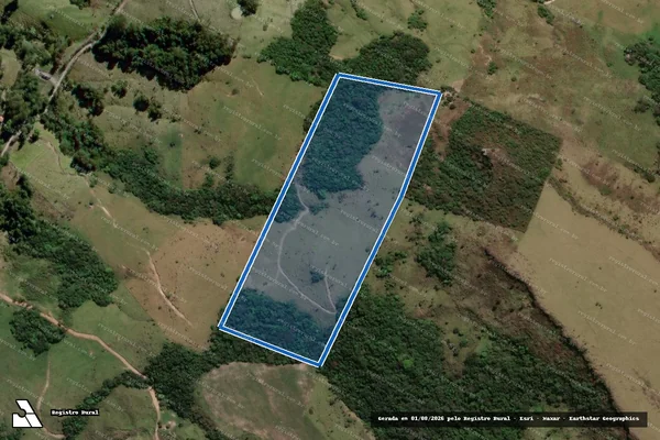 Imagem de satélite de FAZENDA SAMARANA - Matrícula  3939 em Cândido de Abreu - PR
