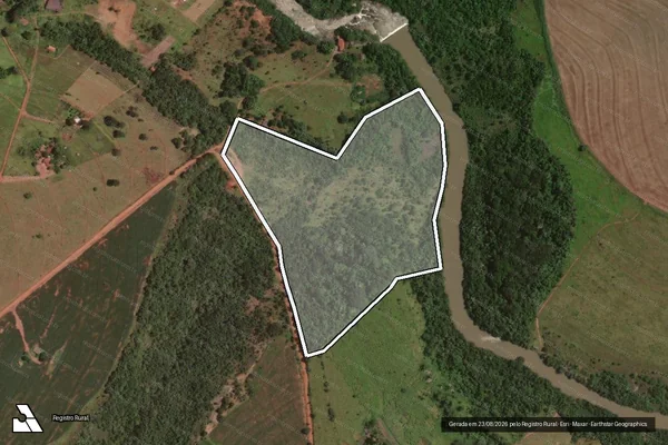 Imagem de satélite de RESERVA LEGAL 03 - Projeto de Assentamento Nova Cachoeirinha - Parte 1 em Prata - MG