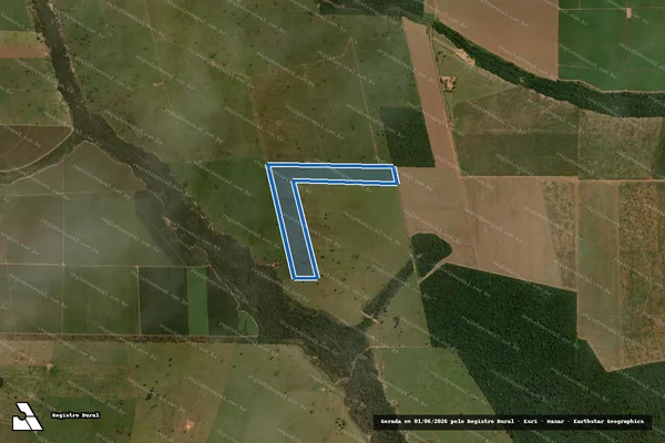 Imagem de satélite de FAZENDA MOREIRA - Matrícula 2.919 em Denise - MT