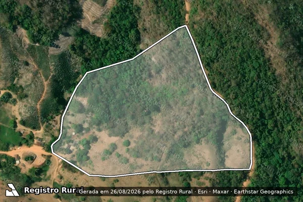 Imagem de satélite de Fazenda da Fortuna - Parte 1 em São José do Mantimento - MG