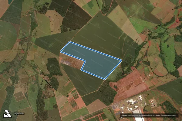 Imagem de satélite de FAZENDA VEADINHO - 001 em Uberlândia - MG