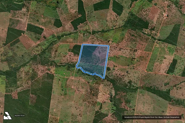 Imagem de satélite de Lote 20 - Projeto de Assentamento Cantoneiras - Lote 20 ? P.A. Cantoneiras em Nova Crixás - GO