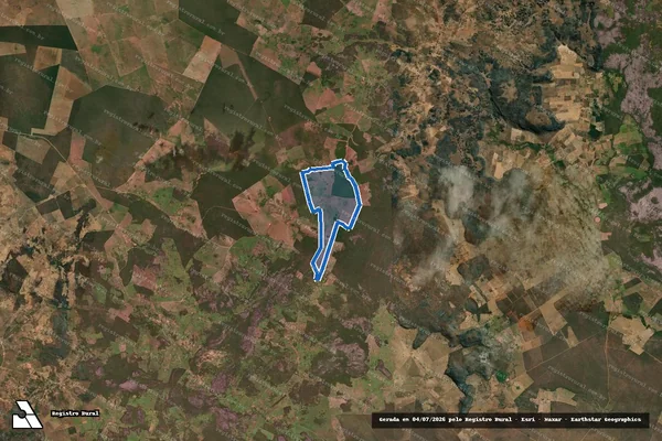 Imagem de satélite de FAZENDA IMBURUÇU - Parcela 1 em Coribe - BA