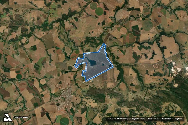 Imagem de satélite de FAZENDA ÁGUAS CLARAS I em Indiara - GO