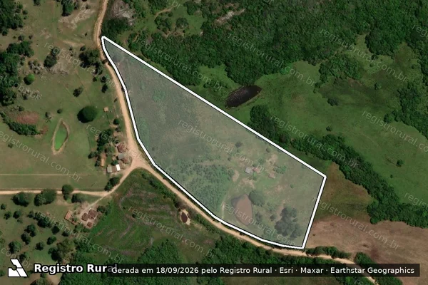 Imagem de satélite de PA Floresta/Lagoa - Lote 1 - Lote 1 em Piratini - RS