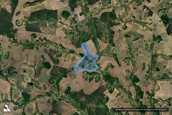 Imagem de satélite de Fazenda Recordação - Maria Rosa em Carlos Chagas - MG