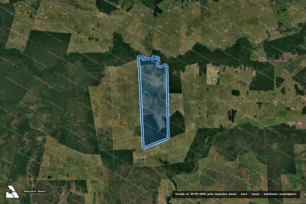 Imagem de satélite de Fazenda Paraíso - Parcela 1 em Porto Murtinho - MS