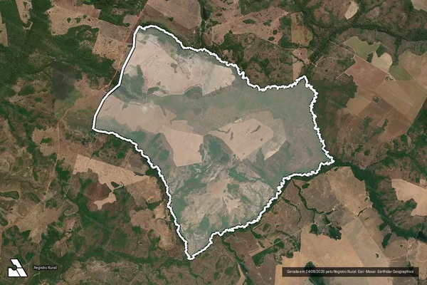 Imagem de satélite de FAZENDA OLHO D ÁGUA - ÚNICA em Santa Rosa do Tocantins - TO