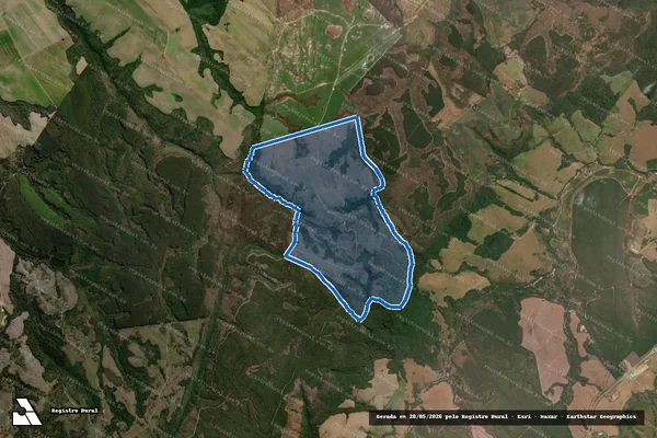 Imagem de satélite de Fazenda Pedra Linda - Única em Jaguariaíva - PR