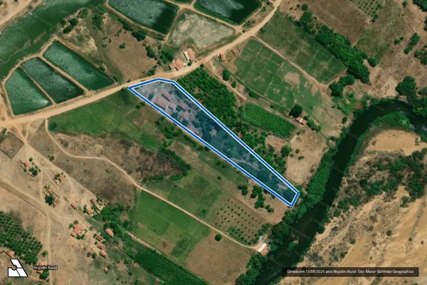Imagem de satélite de SÍTIO BOM JESUS ? LOTE 0770 - Parte 1 em São João do Jaguaribe - CE