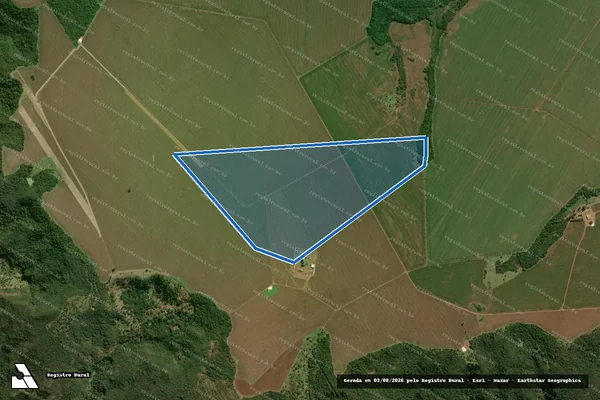 Imagem de satélite de Fazenda Fortaleza - FAZENDA FORTALEZA-1197 em Quirinópolis - GO