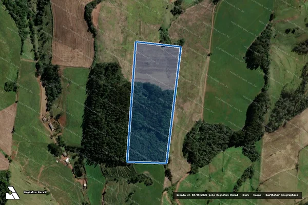 Imagem de satélite de PROPRIDADE VALDECIR FORTI - PROPRIDADE VALDECIR FORTI em Santiago do Sul - SC